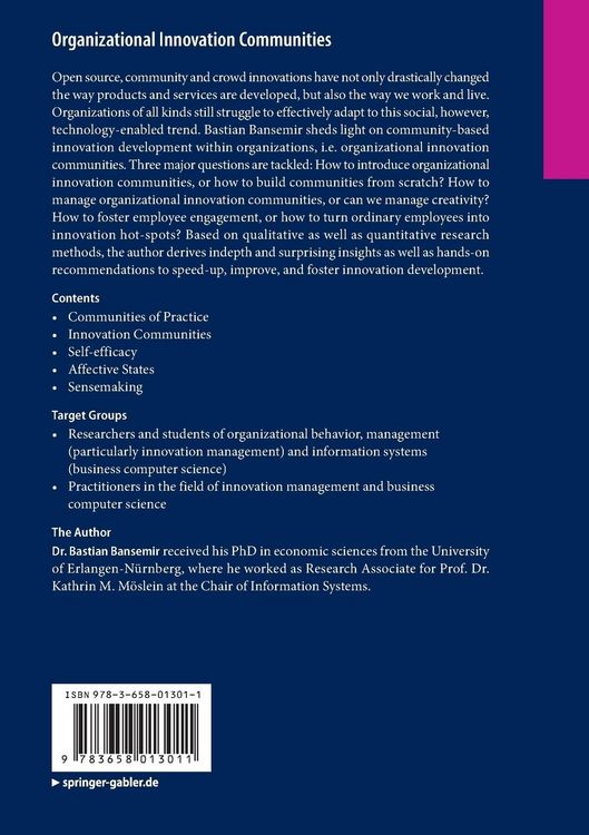 Produktbild: Organizational Innovation Communities