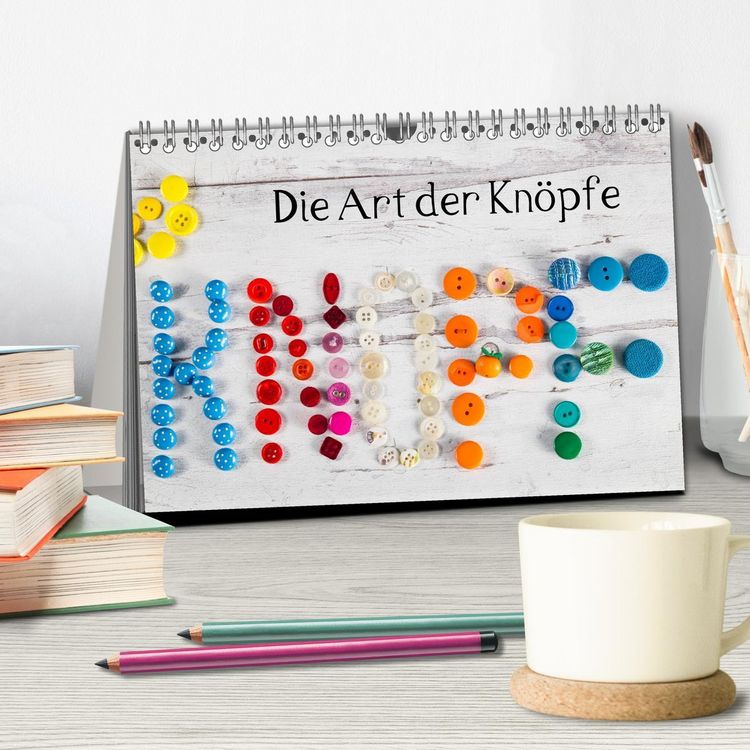 Produktbild: Die Art der Kn&ouml;pfe (Tischkalender 2026 DIN A5 quer), CALVENDO Monatskalender