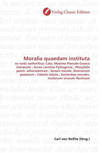 Produktbild: Moralia quaedam instituta