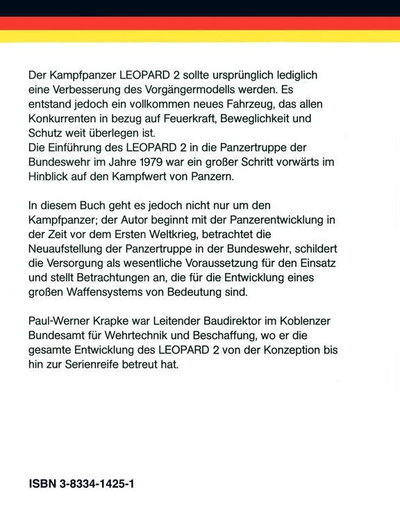 Produktbild: Leopard 2 sein Werden und seine Leistung