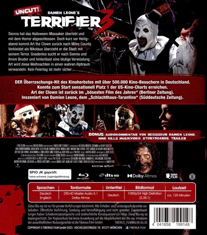 Produktbild: Terrifier 3 - Uncut