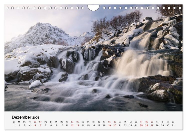 Produktbild: Naturschauspiel Wasserfall: Europas flie&szlig;ende Kunstwerke (Wandkalender 2026 DIN A4 quer), CALVENDO Monatskalender