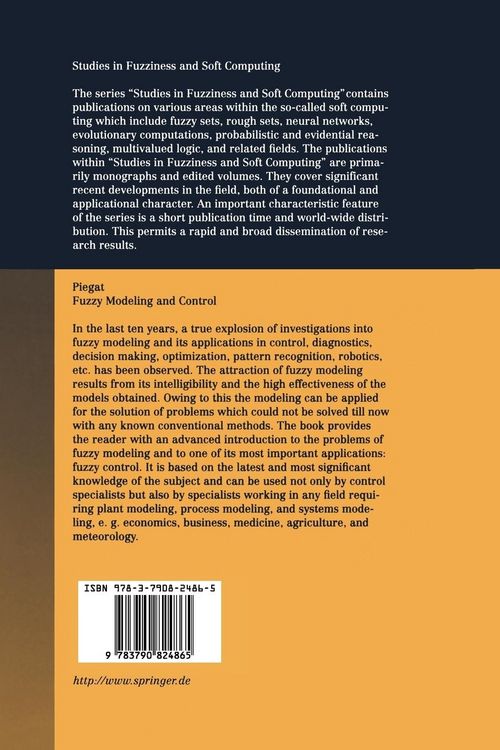 Produktbild: Fuzzy Modeling and Control