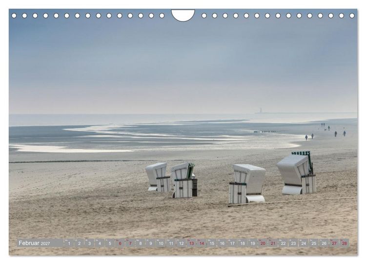 Produktbild: Ostfriesische Inseln (Wandkalender 2027 DIN A4 quer), CALVENDO Monatskalender