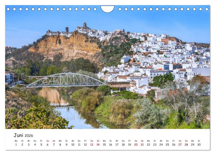Produktbild: Andalusien - Wei&szlig;e D&ouml;rfer und wilde Natur (Wandkalender 2026 DIN A4 quer), CALVENDO Monatskalender