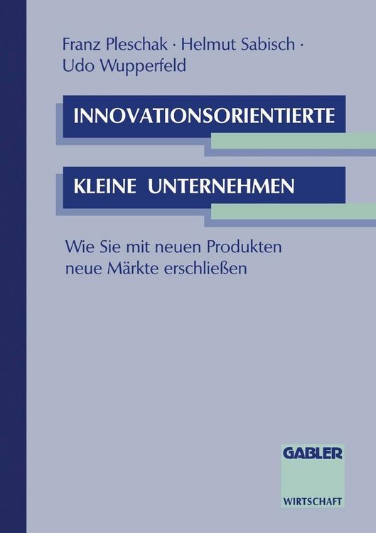 Produktbild: Innovationsorientierte kleine Unternehmen