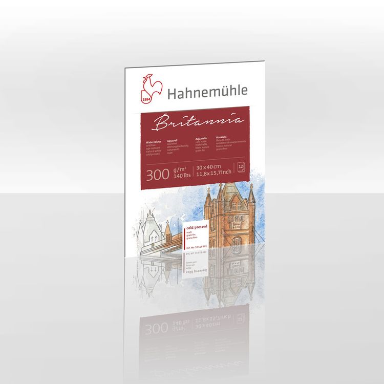 Produktbild: Hahnem&uuml;hle Papier Britannia, 30 x 40 cm, 300 g/m&sup2;