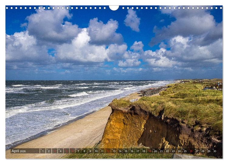 Produktbild: Sylt - Farbige Momente (Wandkalender 2026 DIN A3 quer), CALVENDO Monatskalender