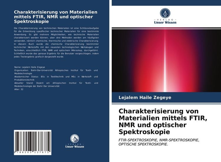 Produktbild: Charakterisierung von Materialien mittels FTIR, NMR und optischer Spektroskopie