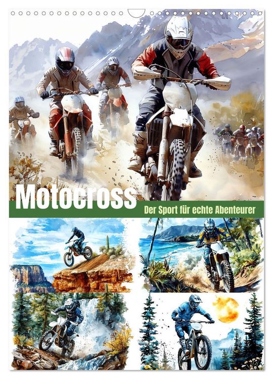 Produktbild: Motocross - Der Sport f&uuml;r echte Abenteurer (Wandkalender 2026 DIN A3 hoch), CALVENDO Monatskalender