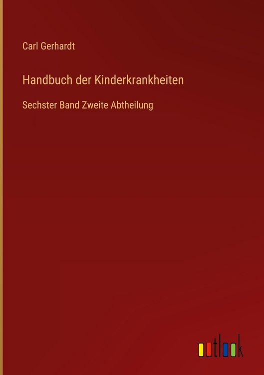 Produktbild: Handbuch der Kinderkrankheiten