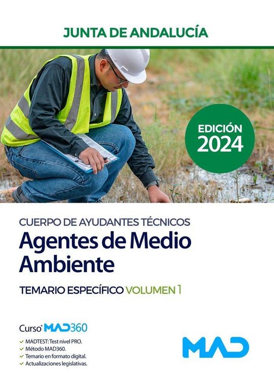 Produktbild: Cuerpo de Ayudantes T&eacute;cnicos Especialidad Agentes de Medio Ambiente. Temario Espec&iacute;fico volumen 1. Junta de Andaluc&iacute;a