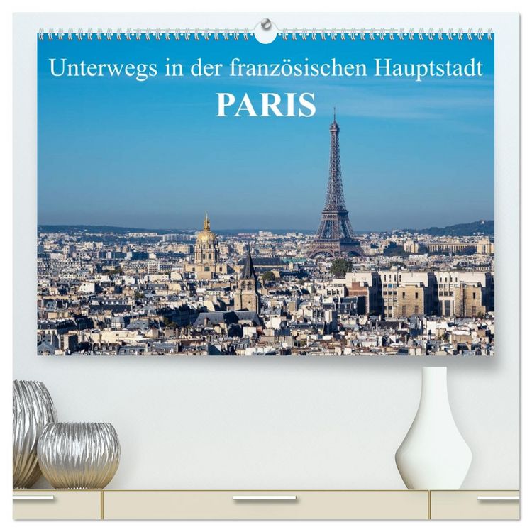 Produktbild: Unterwegs in der franz&ouml;sischen Hauptstadt Paris (hochwertiger Premium Wandkalender 2026 DIN A2 quer), Kunstdruck in Hochglanz