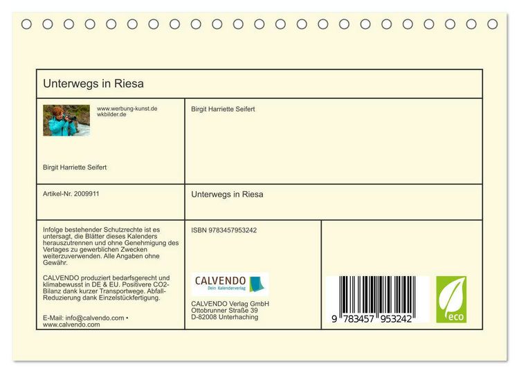 Produktbild: Unterwegs in Riesa (Tischkalender 2026 DIN A5 quer), CALVENDO Monatskalender