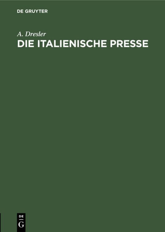 Produktbild: Die italienische Presse