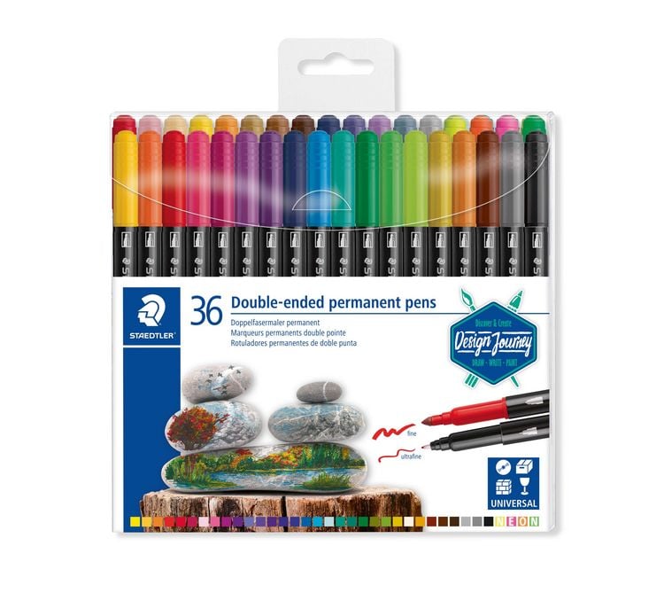 Produktbild: STAEDTLER Doppelfasermaler Duo permanent 36er Set