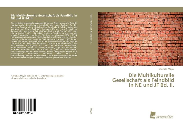 Produktbild: Die Multikulturelle Gesellschaft als Feindbild in NE und JF Bd. II.