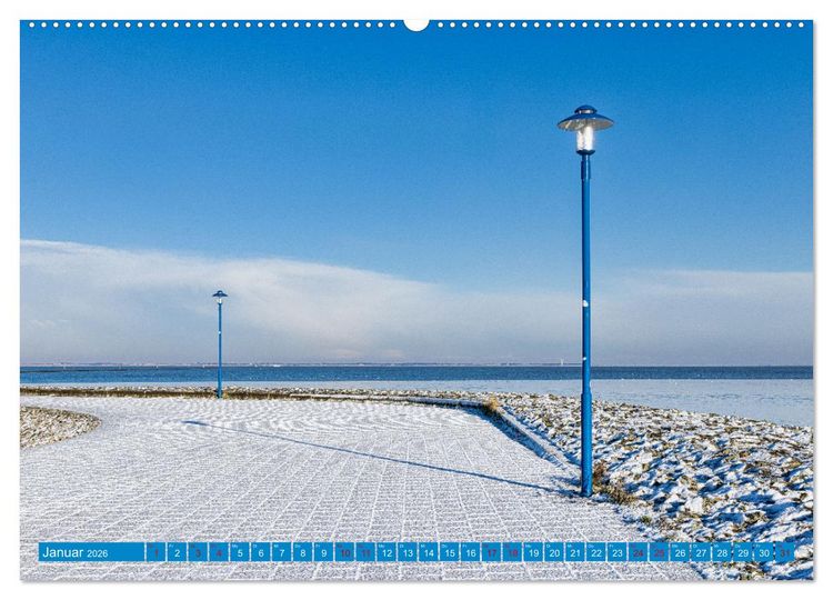 Produktbild: Die Farbe blau - Die Farbe der Weite und des Himmels (hochwertiger Premium Wandkalender 2026 DIN A2 quer), Kunstdruck in Hochglanz