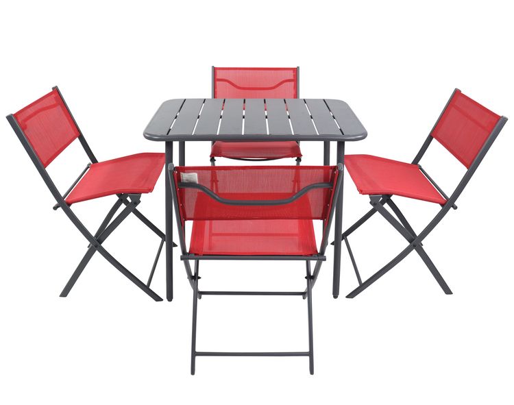 Produktbild: 5 tlg. Bistroset Balkonset Gartenset Sumila 80x55