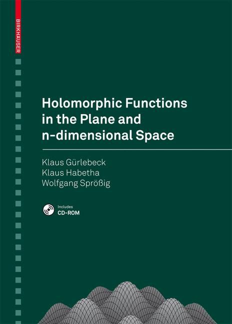 Produktbild: Holomorphic Functions in the Plane and n-dimensional Space