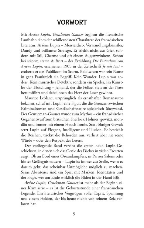 Produktbild: Ars&egrave;ne Lupin, Gentleman-Gauner. Abenteuergeschichten
