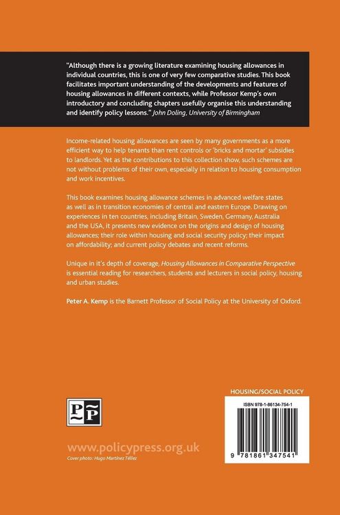 Produktbild: Housing allowances in comparative perspective