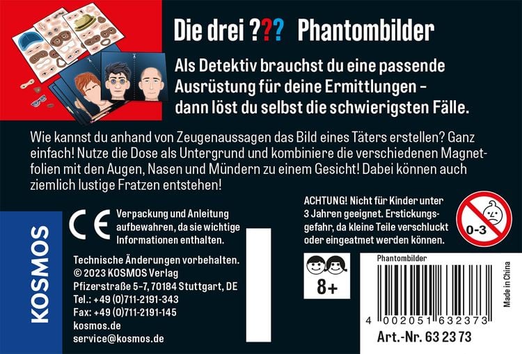 Produktbild: KOSMOS - Die Drei ???: Phantombilder