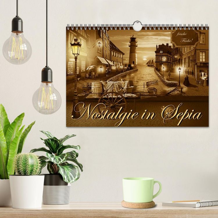 Produktbild: Nostalgie in Sepia (Wandkalender 2026 DIN A4 quer), CALVENDO Monatskalender