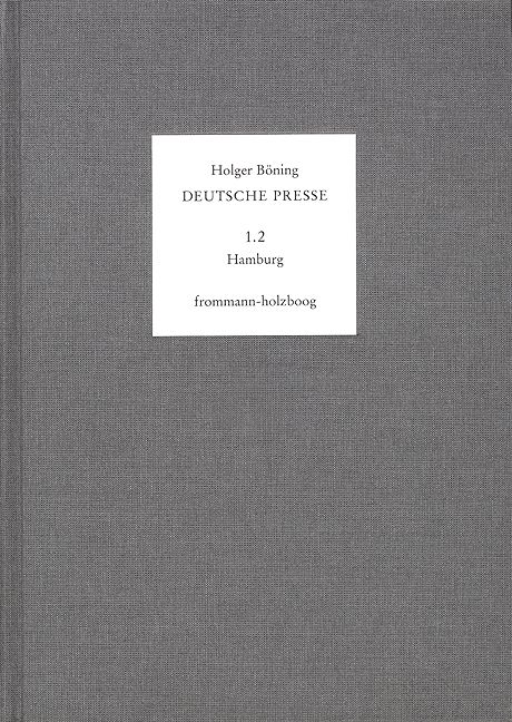 Produktbild: Deutsche Presse / Band 1.2: Hamburg. 1766-1795