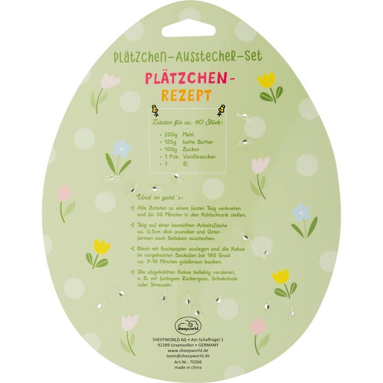 Produktbild: Ausstecher-Set Motiv 'Piep, piep, piep, ich hab Dich lieb!'