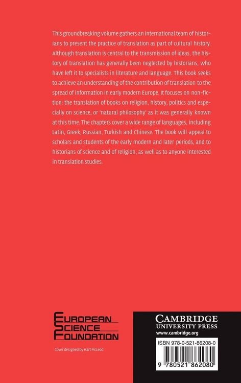 Produktbild: Cultural Translation in Early Modern Europe