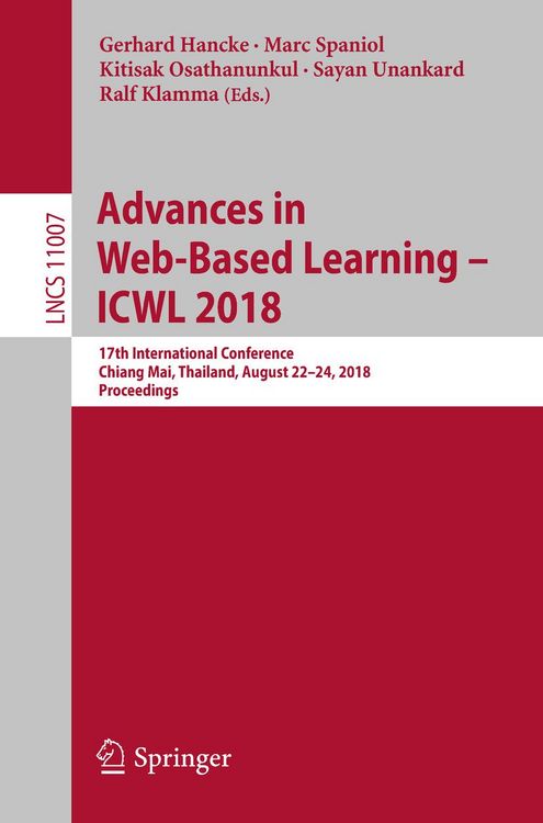 Produktbild: Advances in Web-Based Learning - ICWL 2018