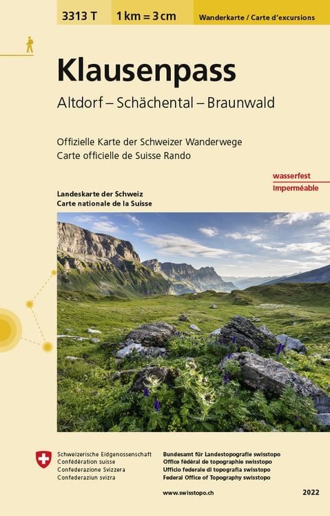 Bild vom Artikel Swisstopo 1 : 33 333 Klausenpass vom Autor Bundesamt für Landestopografie swisstopo
