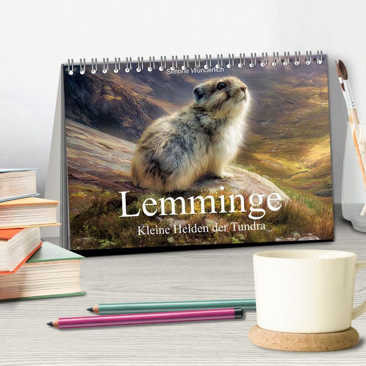Produktbild: Lemminge - Kleine Helden der Tundra (Tischkalender 2027 DIN A5 quer), CALVENDO Monatskalender