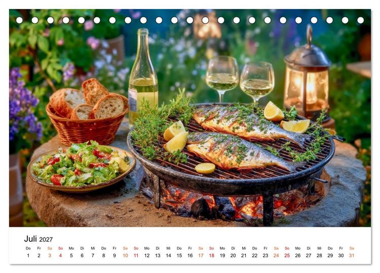 Produktbild: Fisch. Frisch. Famos. (Tischkalender 2027 DIN A5 quer), CALVENDO Monatskalender