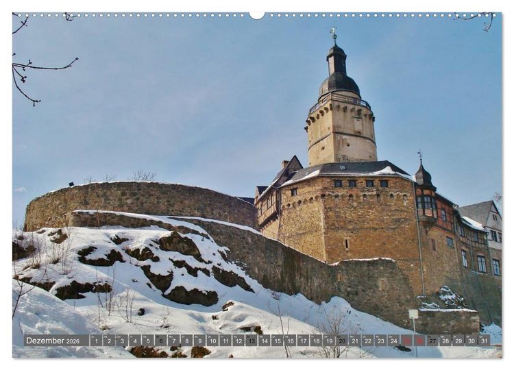 Produktbild: Burgromantik Burgen und Schl&ouml;sser in Deutschland (Wandkalender 2026 DIN A2 quer), CALVENDO Monatskalender