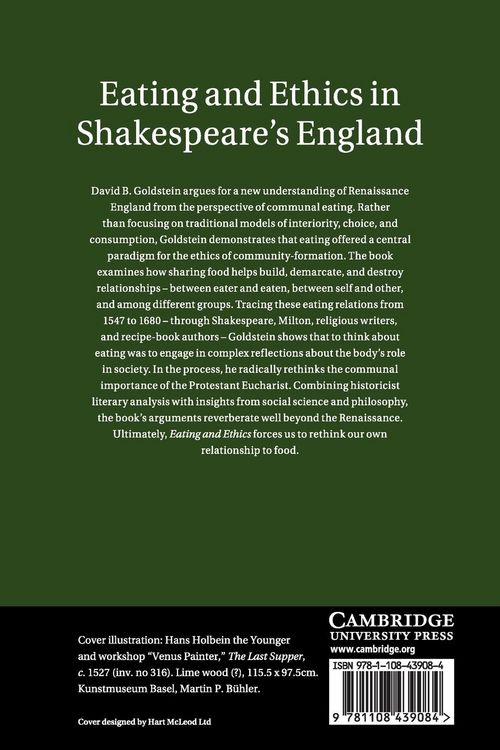 Produktbild: Eating and Ethics in Shakespeare's England