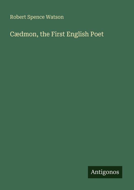 Produktbild: C&aelig;dmon, the First English Poet