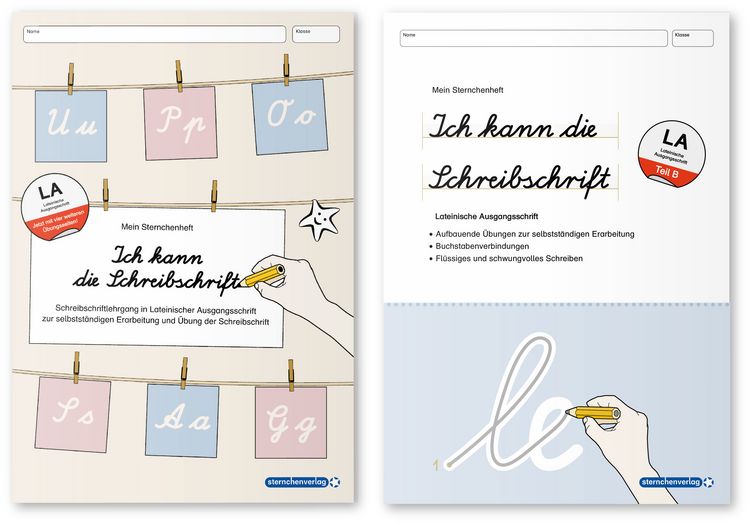 Produktbild: Ich kann die Schreibschrift + &Uuml;bungsheft zu den Buchstabenverbindungen - Lateinische Ausgangsschrift - 2 Hefte