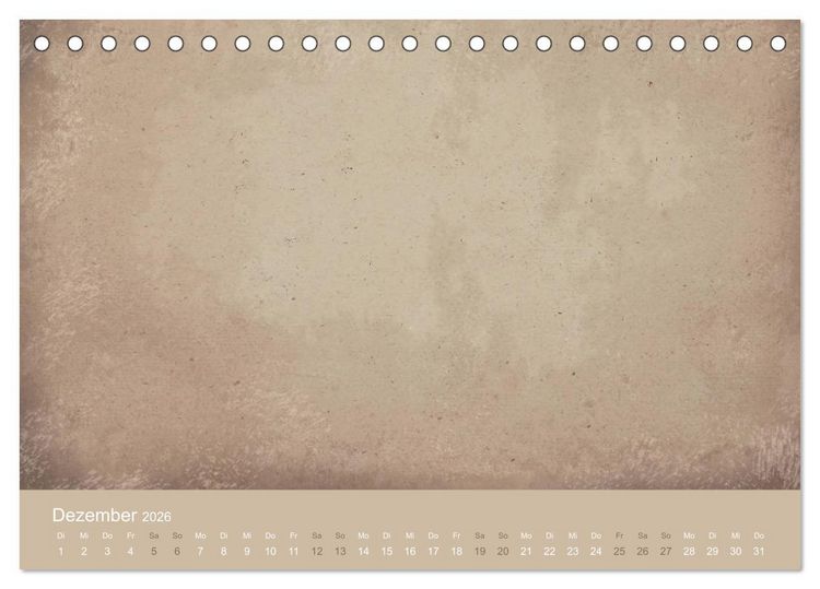 Produktbild: Vintage DIY Bastel-Kalender (Tischkalender 2026 DIN A5 quer), CALVENDO Monatskalender