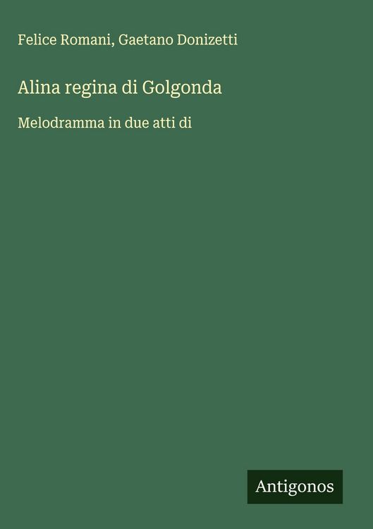 Produktbild: Alina regina di Golgonda