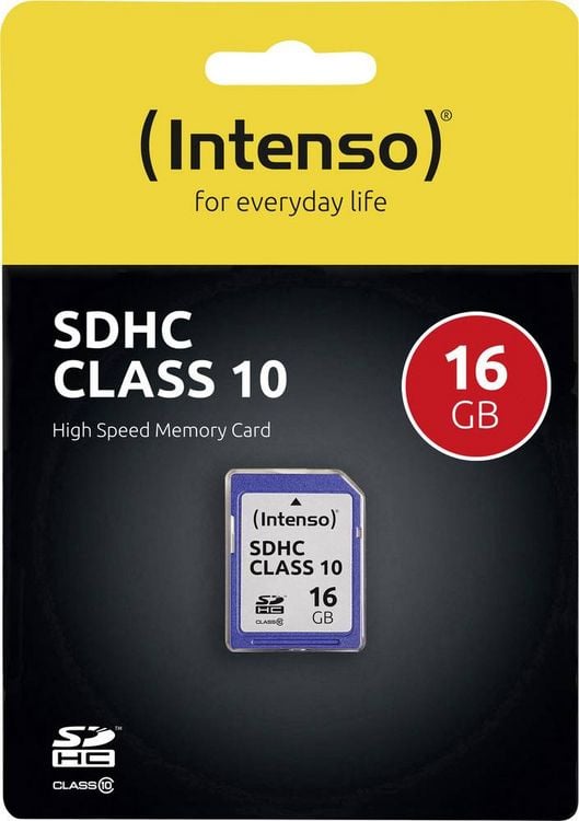Produktbild: Intenso 3411470 SDHC-Karte 16 GB Class 10