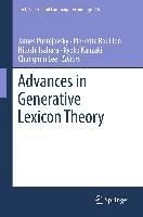 Produktbild: Advances in Generative Lexicon Theory
