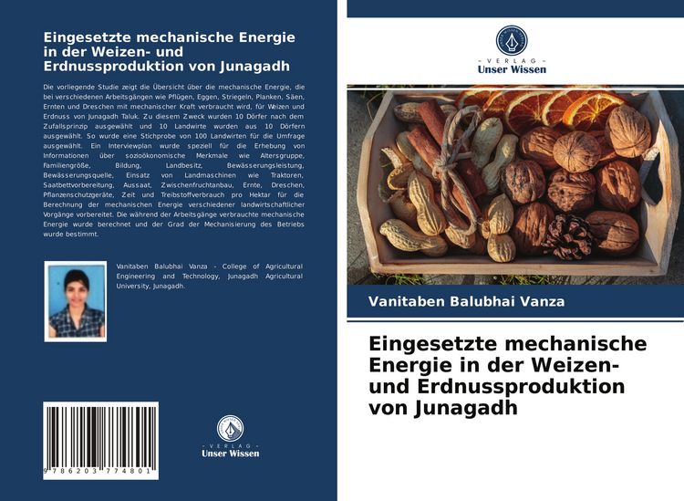 Produktbild: Eingesetzte mechanische Energie in der Weizen- und Erdnussproduktion von Junagadh