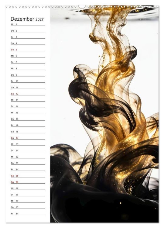 Produktbild: Quiet Fluids - Fluid Art Farben zwischen Wasser und Licht (Wandkalender 2027 DIN A2 hoch), CALVENDO Monatskalender