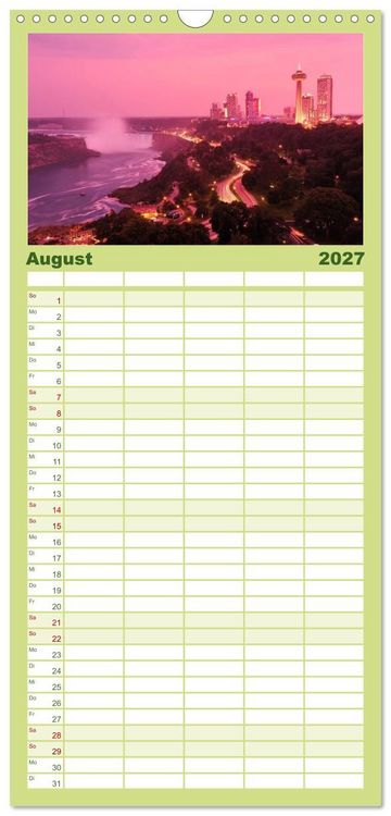 Produktbild: Familienplaner 2027 - KANADA Christian Heeb mit 5 Spalten (Wandkalender, 21 x 45 cm) CALVENDO