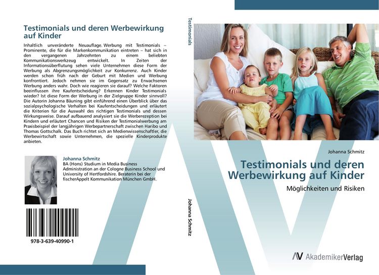Produktbild: Testimonials und deren Werbewirkung auf Kinder