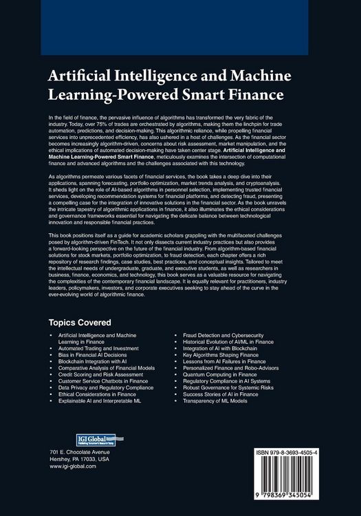 Produktbild: Artificial Intelligence and Machine Learning-Powered Smart Finance