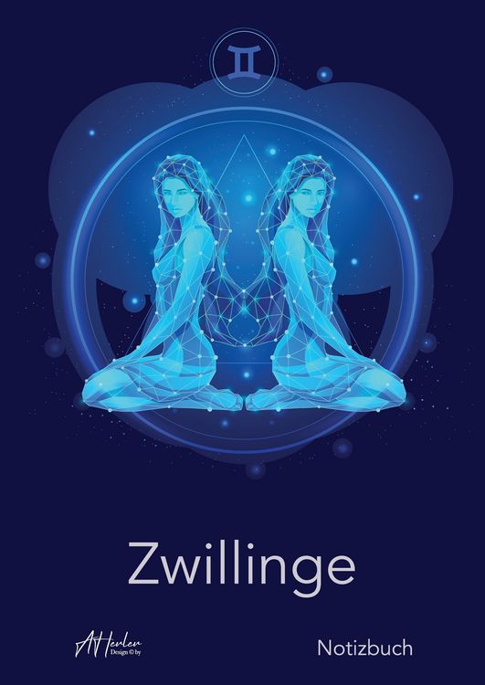 Produktbild: Sternzeichen Zwillinge Notizbuch | Designed by Alfred Herler