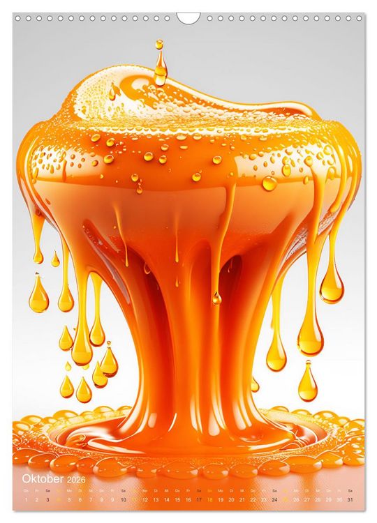 Produktbild: Splish! Splash! DROP ART (Wandkalender 2026 DIN A3 hoch), CALVENDO Monatskalender